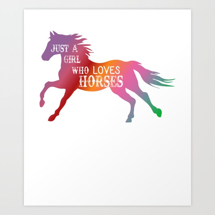 Just a Girl Who Loves Horses Lover Girls Themed Throw Pillow Horse Girl Just a Girl Who Loves Horses Lover Girls Themed Throw Pillow Horse Girl